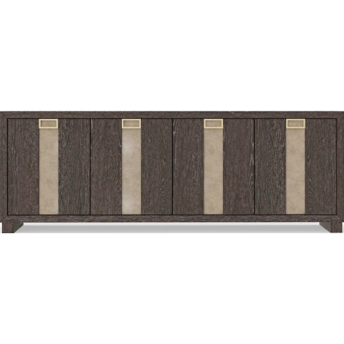 Ascent 90" TV Stand Console in Dark Chocolate Brown Wood