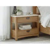 Escape 2 Drawer Nightstand in Glazed Natural Oak