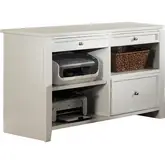 Boca 47" Credenza in Cottage White Wood