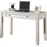 Boca 47" Writing Desk in Cottage White Wood