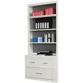 Catalina Lateral File & Hutch in Cottage White