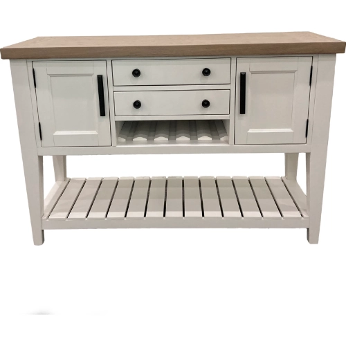 Americana Modern Sideboard in Cotton & Weathered Wood