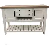 Americana Modern Sideboard in Cotton & Weathered Wood