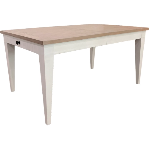 Americana Modern 60" Extention Dining Table in Cotton & Oak Wood