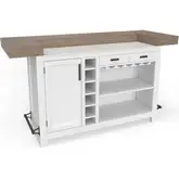 Americana Modern Bar in Cotton, Wood & Quartz