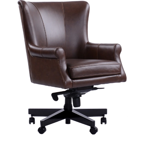 DC129 Office Chair in Verona Brown Top Grain Leather & Match