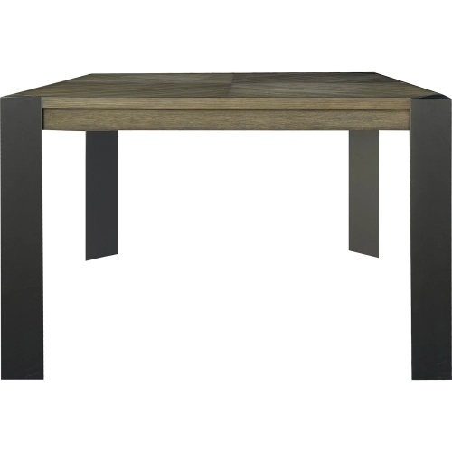 Cedar Fork 54" Sq Counter Dining Table in Smoked Arabica Brown Wood