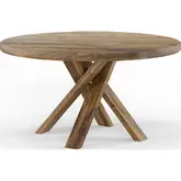 Downtown 60" Round Dining Table in Amber Mango Wood