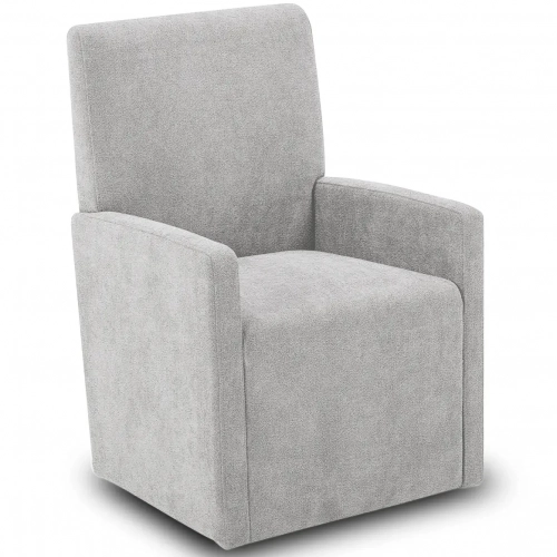 Escape Caster Dining Chair in Neutral Beige Fabric