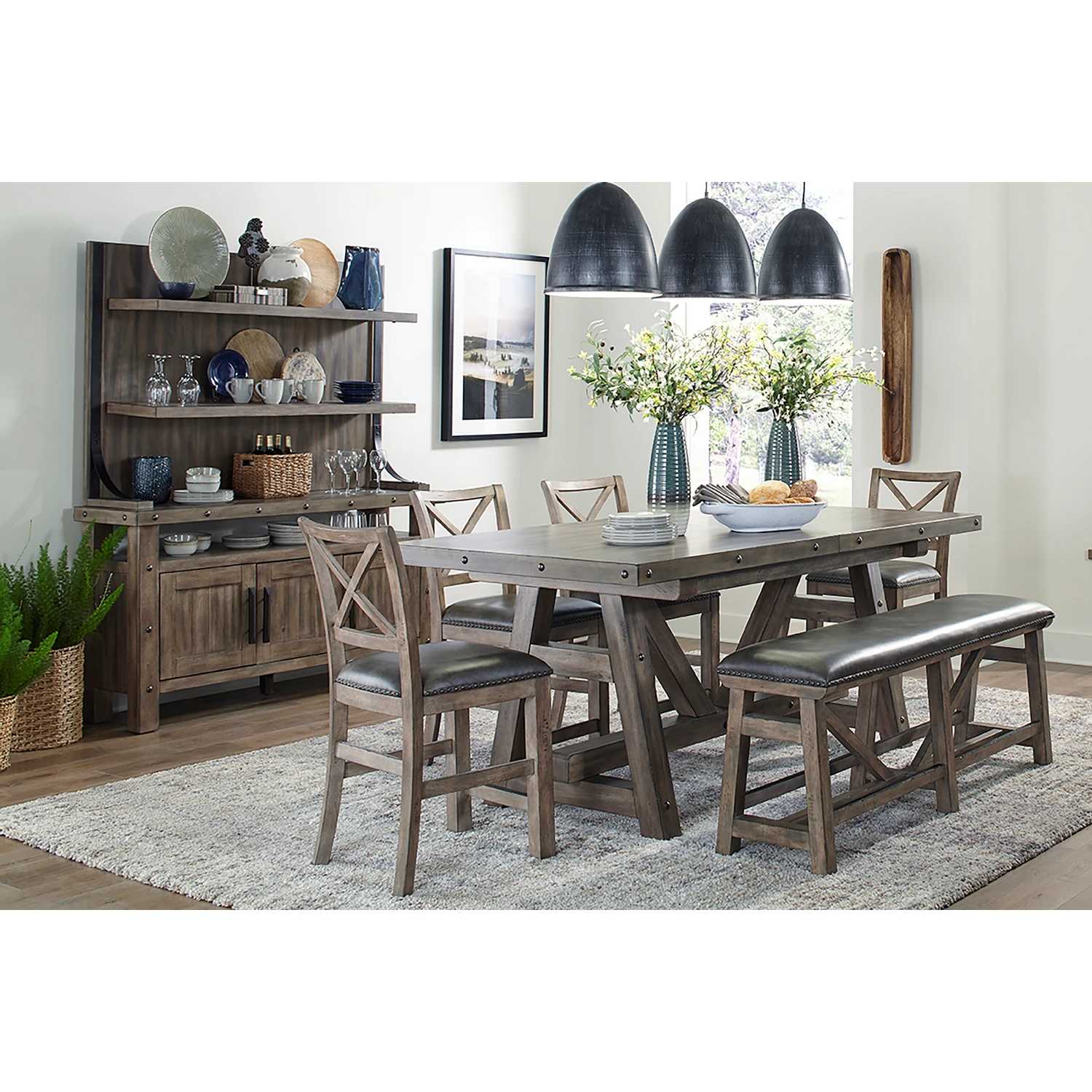 Parker House Lodge Dining Counter Chair - Thumbnail 4