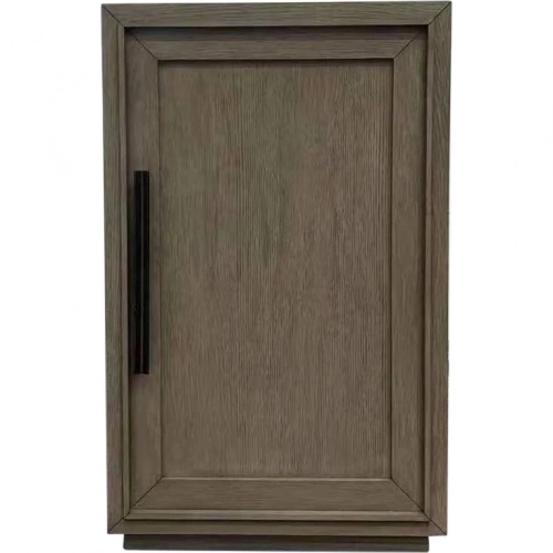 Pure Modern Dining Bar Cabinet in Moonstone Taupe Finish