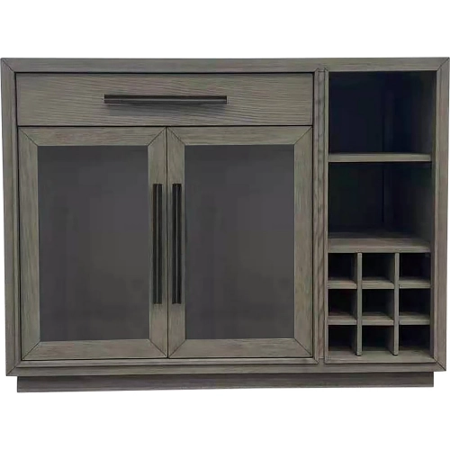 Pure Modern Server in Moonstone Grey Wood