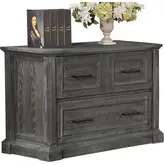 Gramercy Park Lateral File Cabinet in Vintage Burnished Smoke Grey