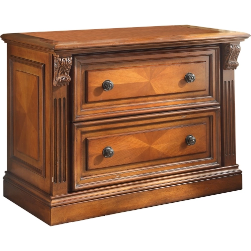 Huntington 2 Drawer Lateral File in Antique Vintage Pecan