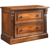 Huntington 2 Drawer Lateral File in Antique Vintage Pecan