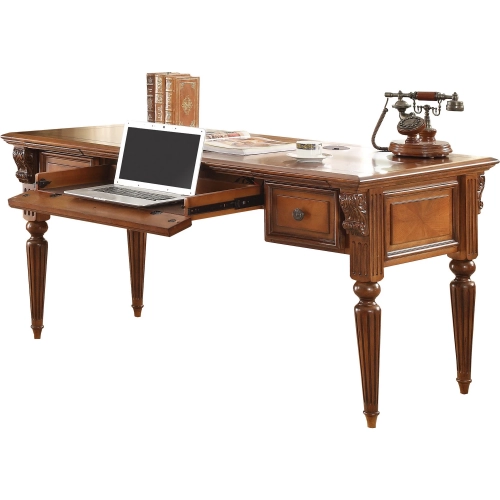 Huntington 60" Writing Desk in Antique Vintage Pecan