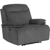 Alpine Power Zero Gravity Recliner in Airy Midnight Grey Fabric