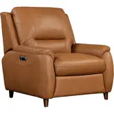 Austin Power Recliner in Caramel Cream Top Grain Leather