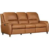 Austin Power Sofa in Caramel Cream Top Grain Leather