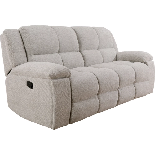 Buster Manual Reclining Sofa in Buff Velvet Fabric