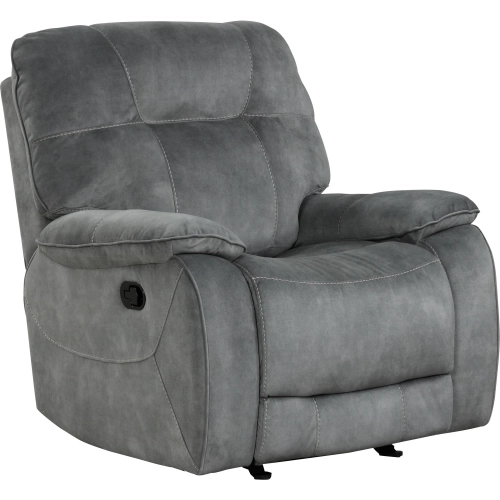 Cooper Manual Glider Recliner in Shadow Grey Fabric