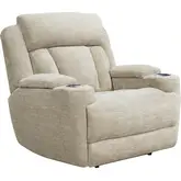 Dalton Power Recliner in Lucky Fawn Neutral Fabric