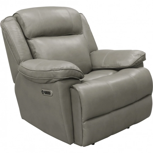 Eclipse Power Recliner in Heron Grey Top Grain Leather