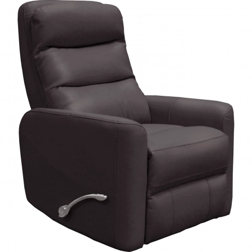Hercules Manual Swivel Glider Recliner in Chocolate Brown Leatherette