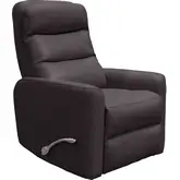 Hercules Manual Swivel Glider Recliner in Chocolate Brown Leatherette
