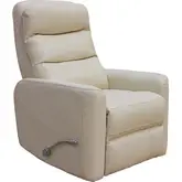 Hercules Manual Swivel Glider Recliner in Oyster Cream Leatherette