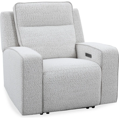 Lancaster Power Zero Gravity Recliner in Fluffy River Rock Cream Fabric