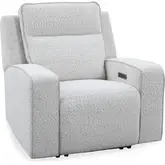 Lancaster Power Zero Gravity Recliner in Fluffy River Rock Cream Fabric