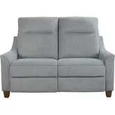 Madison Freemotion Power Cordless Loveseat in Marine Blue Fabric
