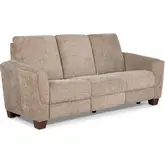 Morehead Power Sofa in Biscotti Light Brown Fabric