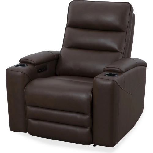 Nexus Power Zero Gravity Recliner in Autumn Umber Brown Top Grain Leather
