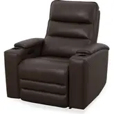 Nexus Power Zero Gravity Recliner in Autumn Umber Brown Top Grain Leather