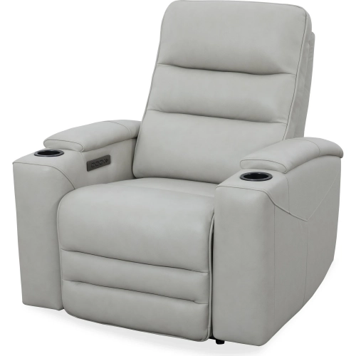 Nexus Power Zero Gravity Recliner in Stone Cream Top Grain Leather
