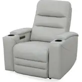 Nexus Power Zero Gravity Recliner in Stone Cream Top Grain Leather