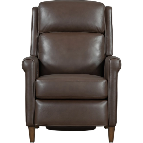 Northfield Cordless Power High Leg Recliner Power by FreeMotion in Walnut Brown Leather
