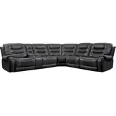 Outlaw Stallion 6 Piece Power Reclining Sectional Sofa in Stallion Leatherette