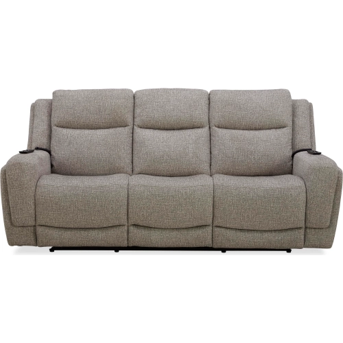 Penfield Power Zero Gravity Sofa with Heat, Massage & Speaker in Frappe Brown Fabric