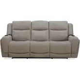 Penfield Power Zero Gravity Sofa with Heat, Massage & Speaker in Frappe Brown Fabric
