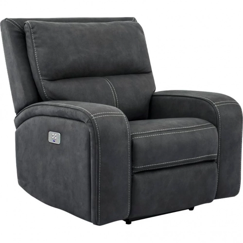 Polaris Power Recliner in Slate Grey Fabric