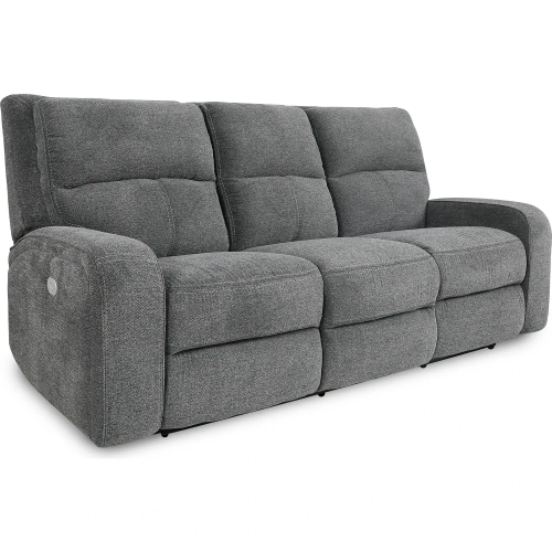 Polaris Power Sofa in Bizmark Grey Fabric
