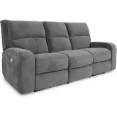 Polaris Power Sofa in Bizmark Grey Fabric
