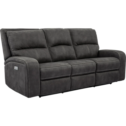 Polaris Power Sofa in Slate Grey Fabric