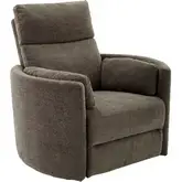 Radius Power Swivel Glider Recliner in Krypton Fabric