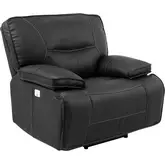 Spartacus Power Recliner in Black Leatherette