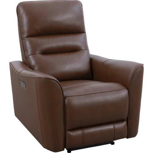 Taylor Power Zero Gravity Recliner in Brazilian Cocoa Brown Top Grain Leather