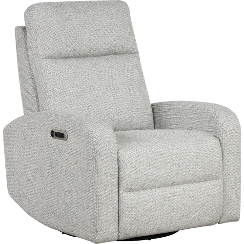 Thriller Power Swivel Glider Recliner in Multicolor Neutral Fabric